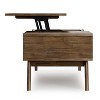 Clarkson - Lift Top Coffee Table - Rustic Natural Aged Brown - 3 of 4