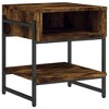 vidaXL Coffee Table Smoked Oak 15.7 in.x15.7 in.x17.7 in. Engineered Wood - 2 of 4