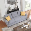 LOVMOR 79.9" Modern Living Room Sofa Linen Upholstered Couch Furniture for Home or Office - 3 of 4