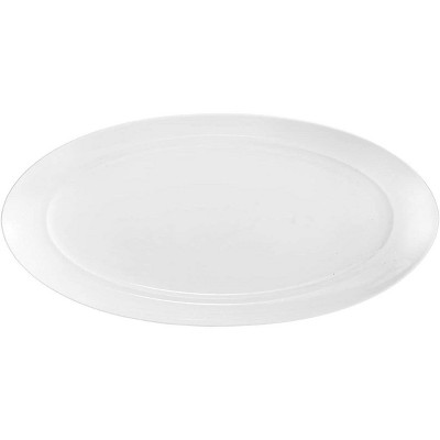Nambé MT0864 Skye Oval Platter, White,17.25" L x 8.5" W