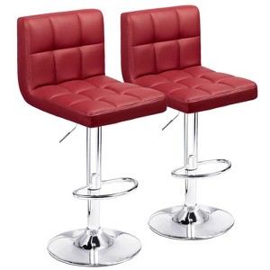 LACOO 33" - 44" Bar Height Adjustable Swivel Barstool - 1 of 4