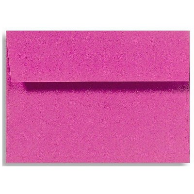 LUX 5 3/4"x8 3/4" 70lbs. A9 Invitation Env W/Peel & Press Magenta Pink EX4895-10-50