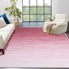 Modern Ombre Washable Rug Living Room Abstract Area Rug Low Pile Non-Shedding Soft Throw Rugs - 2 of 4