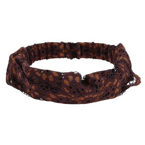 Unique Bargains Women's Fireworks Thin Lace Wide Headband 1 Pc - 1 of 4