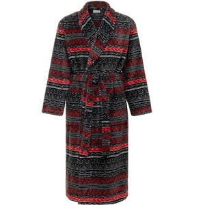 ADR Plush Fleece Men's Robe, Soft Cozy Warm Men's Bathrobe, Bath Robe - 1 of 4