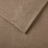 Elegant Solid Micro Fleece Sheet Set, All Season Bedding Sets, Cozy Home Textile fits Lux Bedroom Decor,Valentine's Day Gifts - 3 of 4