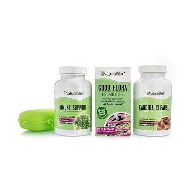 NaturalSlim Candiseptic Kit - Candida Cleanse - Candida Overgrowth Treatment With Probiotics