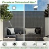 Galvanized Steel Screen And Panels, DIY Decoration Utility Room Divider, Free Standing Metal Screen - 3 of 4