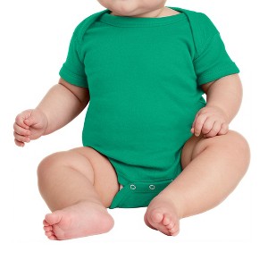 Mafoose Infant Short Sleeve Baby Rib Bodysuit - 1 of 4