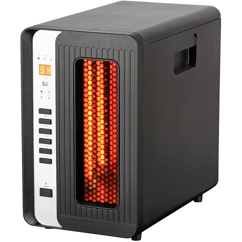Infrared Quartz Heater With Remote and LED Display, 1 of 3