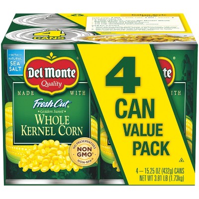 Del Monte Whole Kernel Corn 4 pk