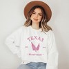 Simply Sage Market Women's Graphic Sweatshirt Embroidered Texas Bluebonnet Flower - 2 of 4