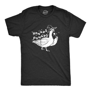 Mens Honkus Ponkus T Shirt Funny Halloween Lovers Goose Witch Joke Tee For Guys - Crazy Dog Men's T Shirt - 1 of 4
