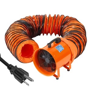 Portable Utility Blower Fan, 3500 CFM Industrial Exhaust Fan with 16.4 FT Duct, 3500R/MIN High Velocity Ventilation Fan for Confined Space - 1 of 4