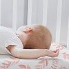Sweet Jojo Designs Girl Baby Bassinet Fitted Sheets Set Botanical Blush Pink and White 2pc - 3 of 4