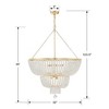 Crystorama Lighting Rylee 12 - Light Chandelier in  Antique Gold - 2 of 4