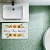 Stupell Industries Bless This Home Sunflowers Printed Plush Bath Mat And Bath Rug, Design By Kim Allen, 18"X30" - 4 of 4