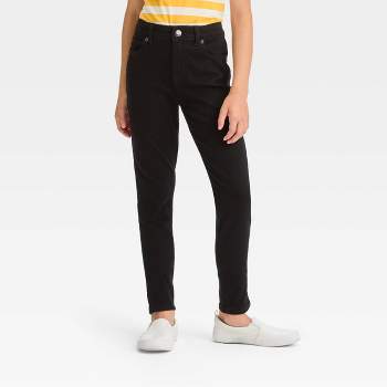 Girls' Mid-rise Ultimate Stretch Skinny Jeans - Cat & Jack™ Dark Black 12 :  Target