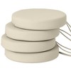 Outsunny Outdoor Chair Cushions Set of 4, Round Seat Cushions for Dining Chairs Bistro Chairs with Machine Washable Cover, 15" x 15" x 3" - 4 of 4