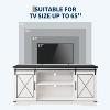 Jojoka Farmhouse TV Stand and Entertainment Center for TV Up to 65 Inches with Sliding Barn Doors - 2 of 4