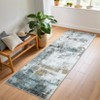 Washable Living Room Rug Non Slip Low Pile Area Rug Soft Foldable Accent Carpet for Bedroom Home Office Dining Room - 2 of 4