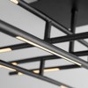 Oxygen Lighting Palillos 12 - Light Flush Mount in  Black - 2 of 3