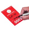 Juvale 100-Pack Numbered 1-100 Hanging Parking Permit Label for Car Parking (3.15 x 4.75 in) - 4 of 4