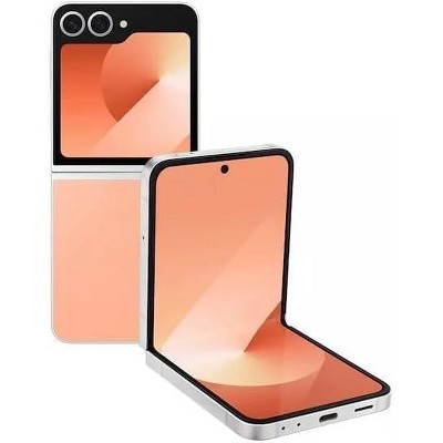 SAMSUNG Galaxy Z Flip 6 AI Cell Phone, 256GB Unlocked Android Smartphone, FlexCam, Photo Assist, Camcorder Mode, Live Interpreter, Foldable, Peach
