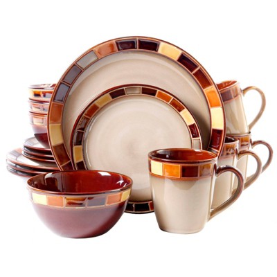 Gibson Elite 16pc Stoneware Casa Estebana Dinnerware Set