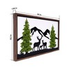 Sevobal Wall Art Deer Metal Moss Decor Infusing Rustic Charm And Organic Vibes For Nature Inspired Interiors, Green, 36.1"*23.5"*4.2" - 2 of 4
