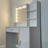 INFURNIC Vanity Tables Modern Dressing Table with Large Storage and Adjustable Brightness for Bedroom, White, 53.9"*35.4"*15.7" - 2 of 4