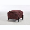 PAGED Modern Reversible Lid Small Coffee Table Ottoman with Hidden Storage,Square Upholstered Storage Center Table for Living Room,Bedroom - 3 of 4