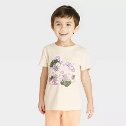 Toddler Boys' Short Sleeve Graphic T-Shirt - Cat & Jack™ Cream 5T