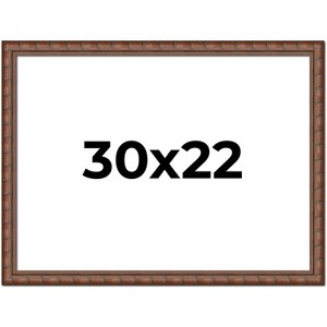 PosterPalooza | 30x22 Modern Bamboo Picture Frame, UV Acrylic, 5 Finishes - 1 of 4