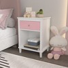 Hooseng Nightstand, Modern Night Stand with 1 Storage Drawers, End Table with Storage, Small Wooden Dresser Chest of Drawers Bedside Cabinet - 2 of 4