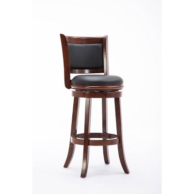 Boraam Industries Augusta Swivel 29" Barstool - Light Cherry