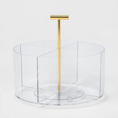 Acrylic and Gold 3 Piece Desk Accessory Set — OfficeGoods