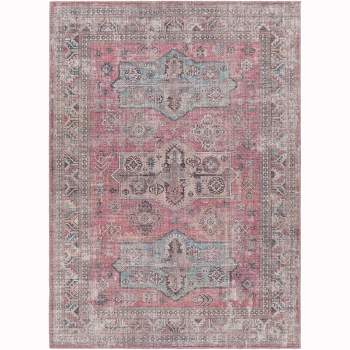 Mark & Day Merom Woven Indoor Area Rugs Pastel Pink