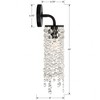 Crystorama Lighting Gabrielle 1 - Light Sconce in  Matte Black - 3 of 3