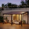 Pamapic Hardtop Outdoor Gazebo Pergola Aluminum Framed with Sloping Pitched Roof for Garden, Patio - 2 of 4