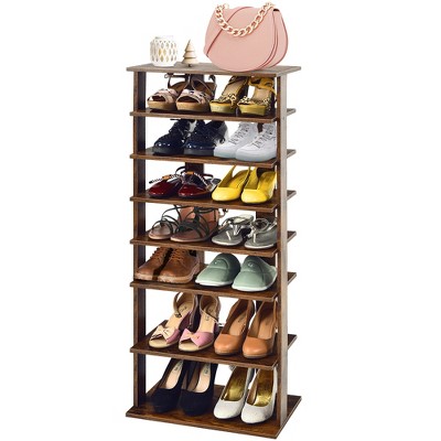 Costway 2-tier Wood Shoe Rack Freestanding Shoe Storage Organizer  Heavy-duty : Target