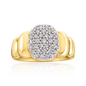 Ross-Simons 0.50 ct. t.w. Lab-Grown Diamond Puffy Cluster Ring in 18kt Gold Over Sterling - 1 of 4
