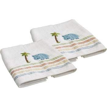 Saturday Knight Limited Safari Hippo 100 Cotton Bath Towel Bath Towel Set of 2