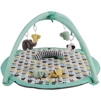 Bacati - Baby Activity Gyms & Playmats (Elephants Mint/Yellow/Grey)