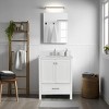 PROOX Enliven 30 in. W x 22 in. D x 39.24 in. H Freestanding Bath Vanity with White Engineered Stone Top - 3 of 4