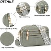 Crossbody Bags for Women, 6-Pockets Purses for Women, Vegan Leather Handbags Shoulder Bag for Travel Shopping - 4 of 4