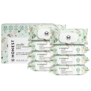The Honest Company Plant-Based Baby Wipes made with over 99% Water - Geo Mood - 576ct - 1 of 4