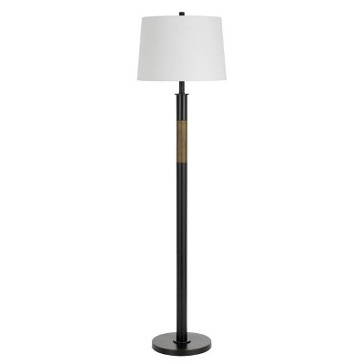 61" 3-way Summerfield Metal Floor Lamp with Drum Hardback Shade Oil Rubbed Finish - Cal Lighting