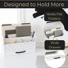 Blu Monaco Wooden Mail Organizer for Countertop or Desk - Kitchen Mail Sorter With Drawer - 4 of 4