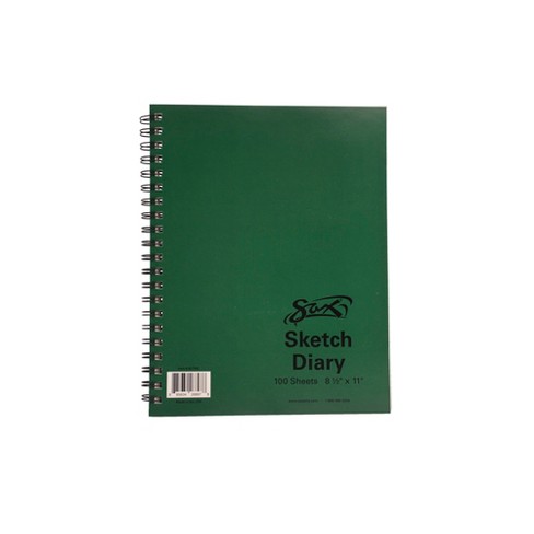 Retro spiral sketchbook linen hardcover 120 pages 160gsm rechargeable  notebook for art drwaing stationery school supplies